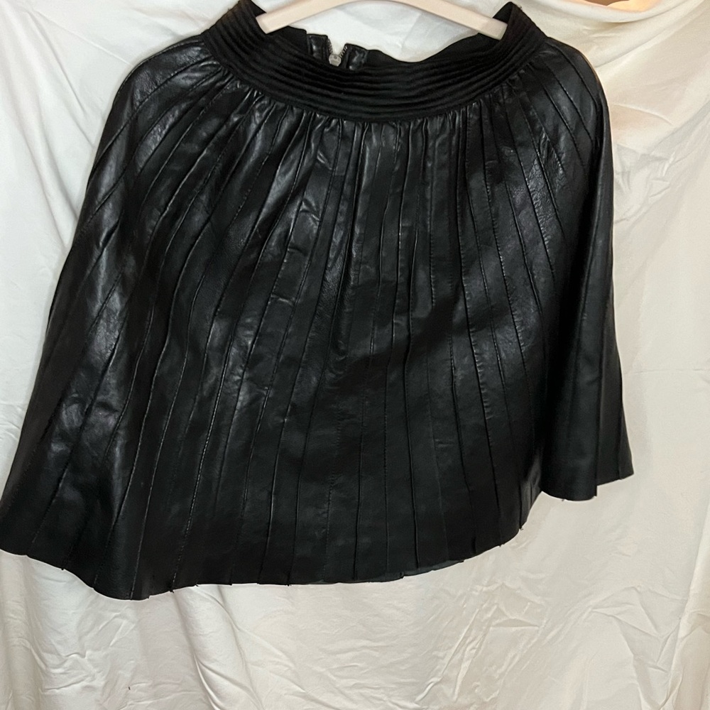 ASOS leather poncho